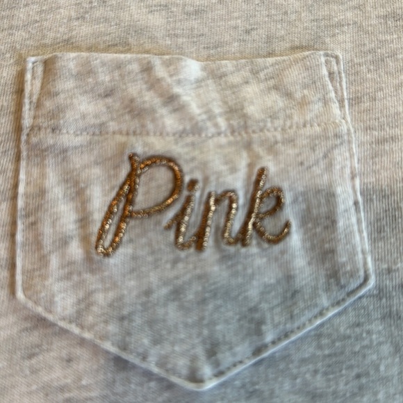 Pink by Victoria Secret Woman’s Sequins Short Sleeves Top Size XS - Picture 5 of 11